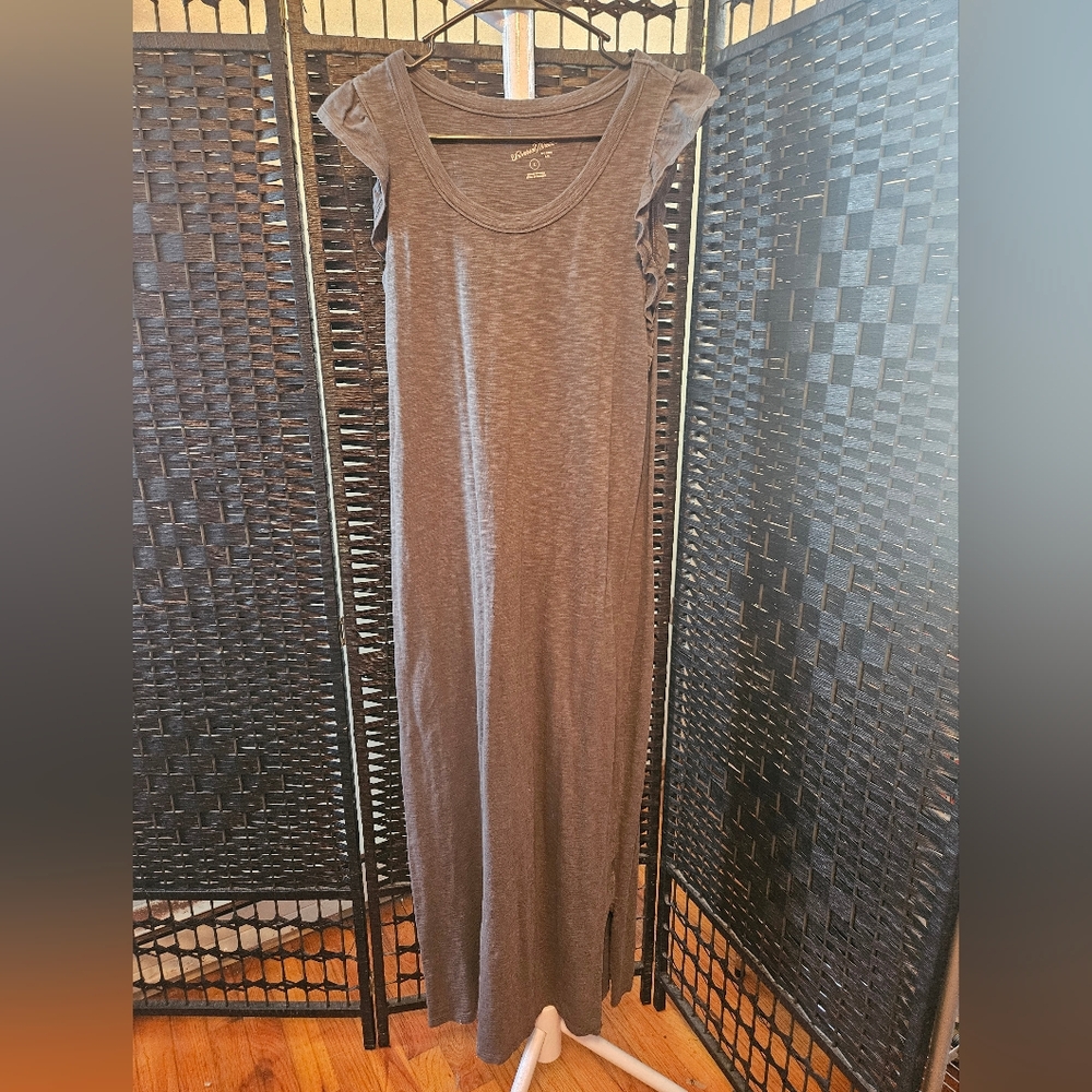 Universal Thread Maxi T Shirt Dress Ruffled Sleeves